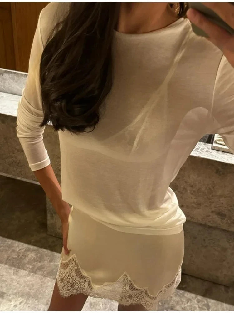 Lace Mini Skirt