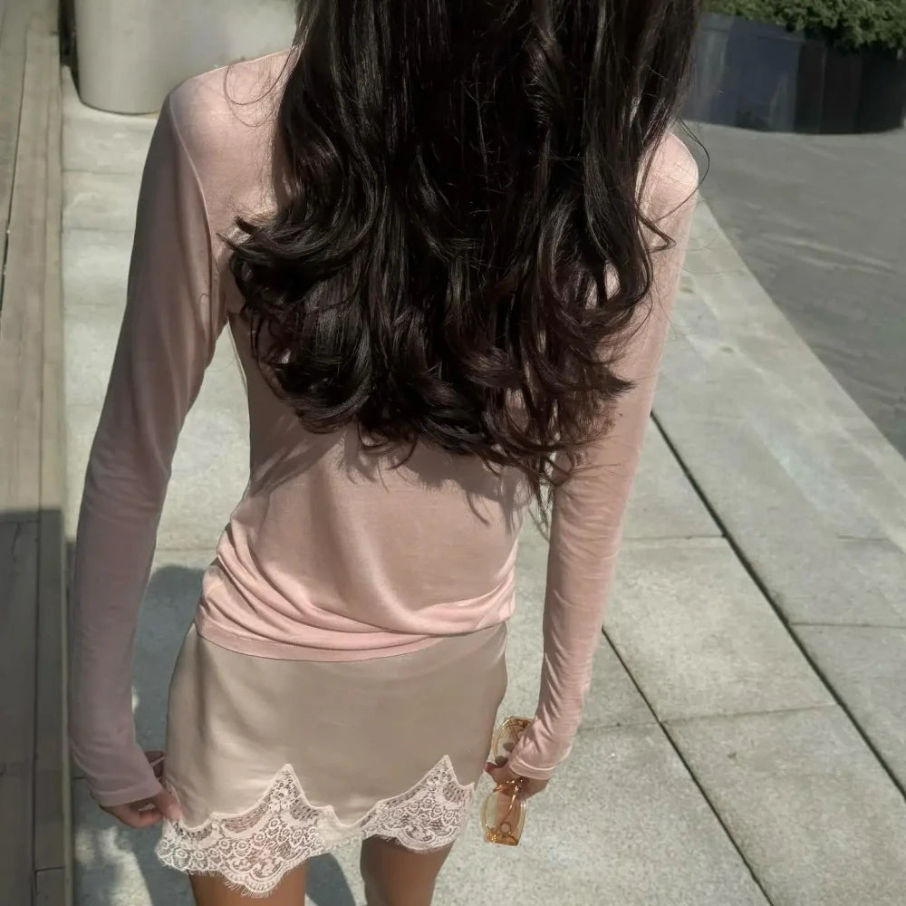 Lace Mini Skirt